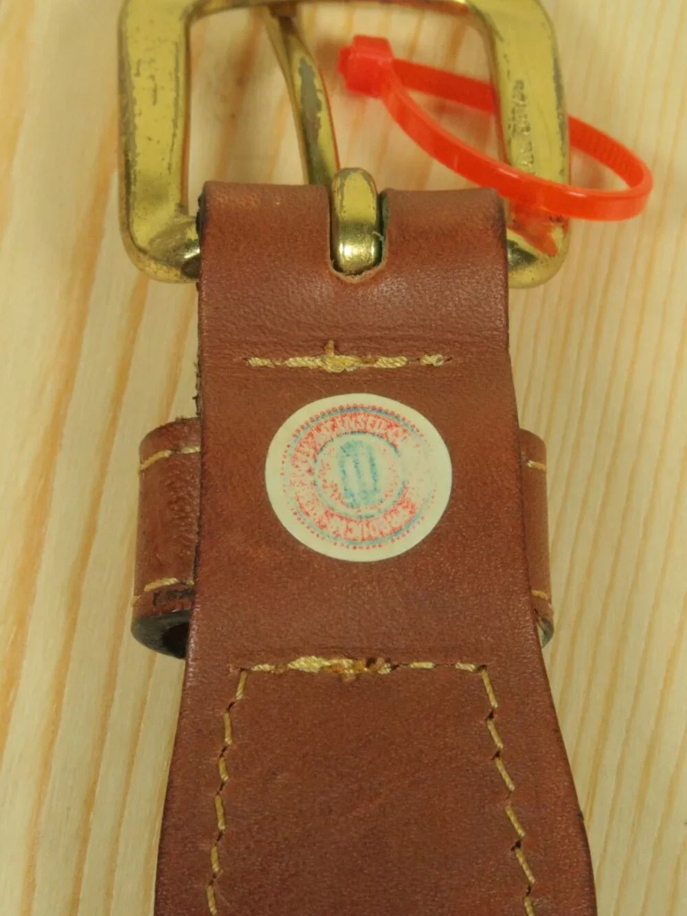 Eagle Belts Georgia Bulldogs Canvas Leather Tip Surcingle Belt Mens 36 Brown